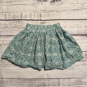 American Eagle Outfitters Green Floral Skirt w/ Slip Women Size Small